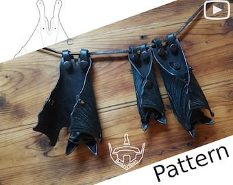 Digital Leather Bat PATTERN - Witches Gear