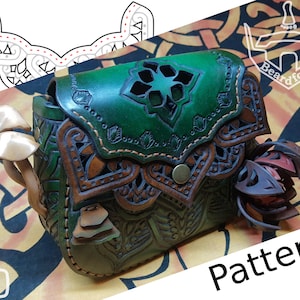 Digital Leather Elf Bag PATTERN - Nature Set