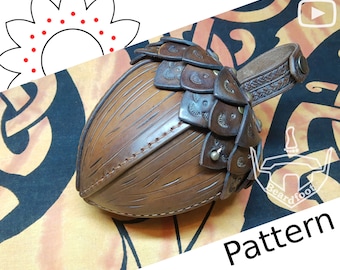 Digital Leather Acorn Bag PATTERN - Nature Set