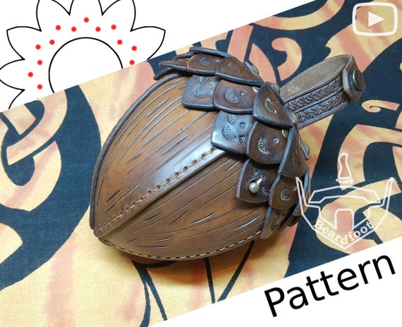 Kraft Paper Drawing Pattern DIY Handmade Leather Craft Shoulder