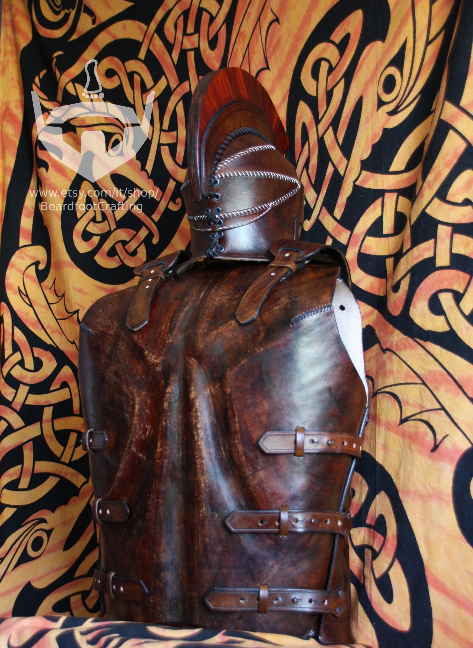 Spartan Leather Breastplate PATTERN Hoplit Set Etsy