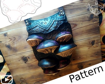 Digital Leather Giant Mushroom Leg Armor PATTERN - Nature Set