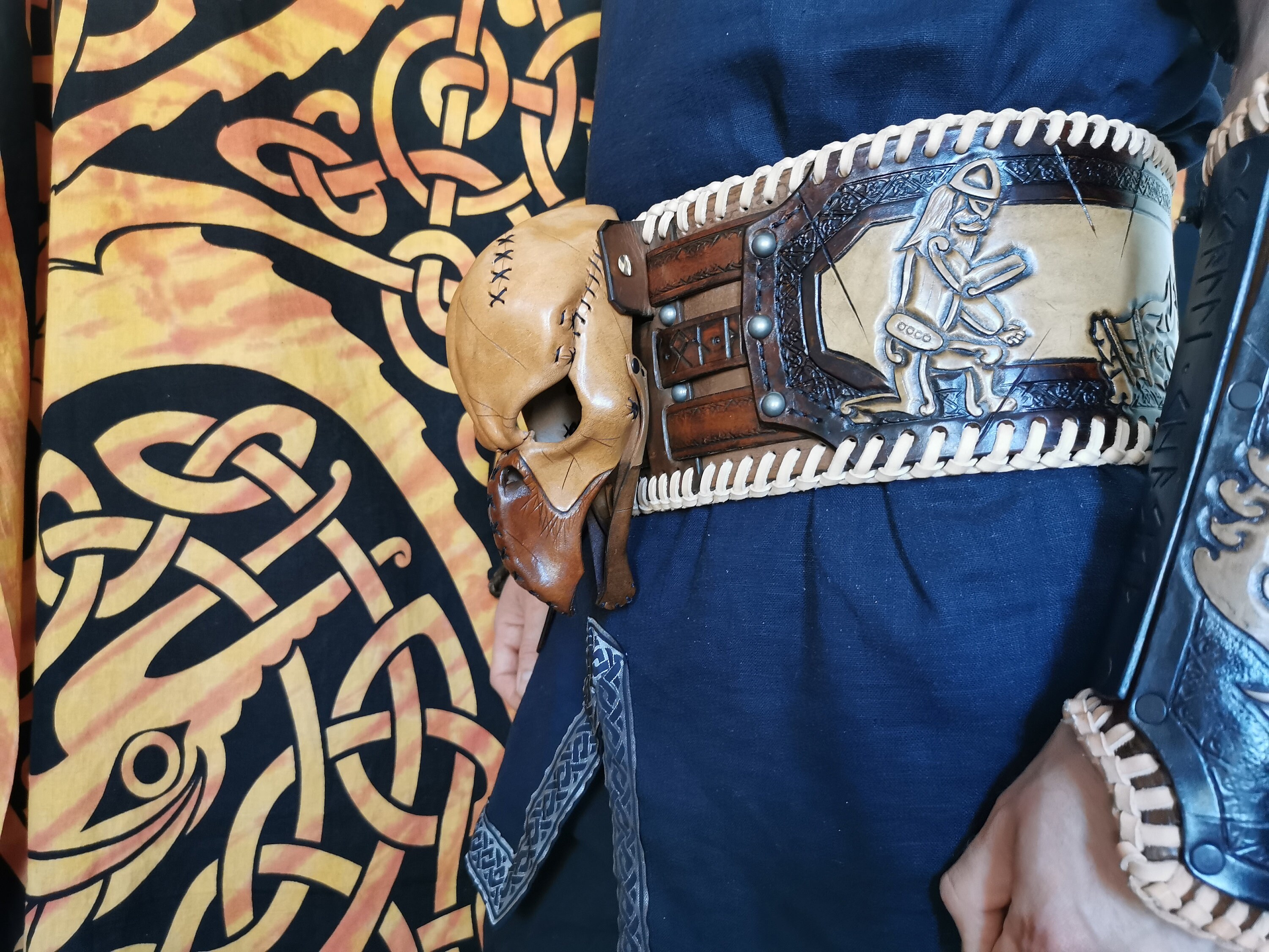 Leather Wolf Belt PATTERN Viking Set Fighting Armor Belt Etsy