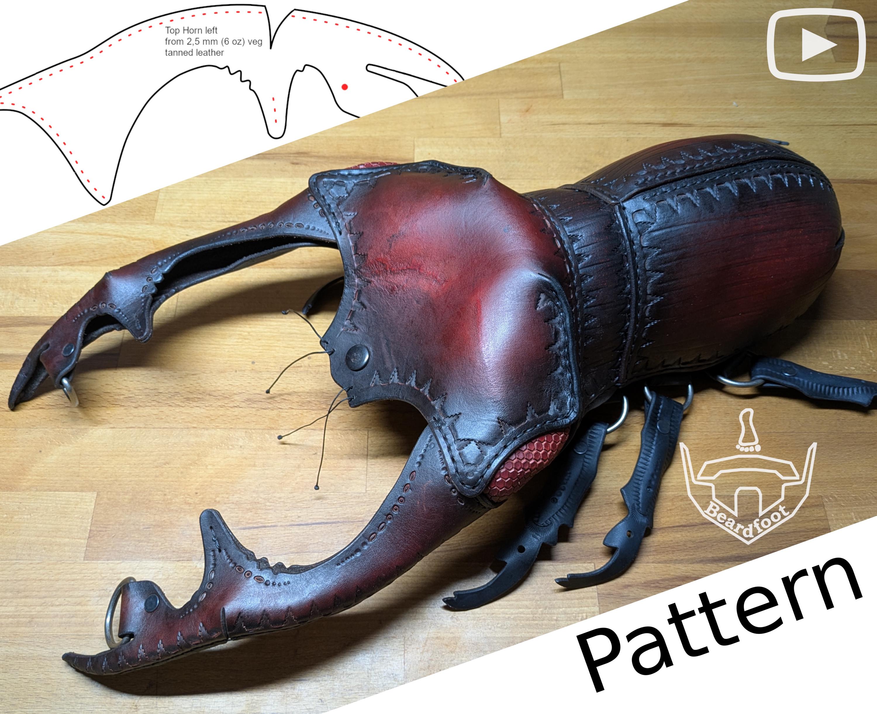 Digital Stag Beetle Bag PATTERN - Nature Set - Etsy