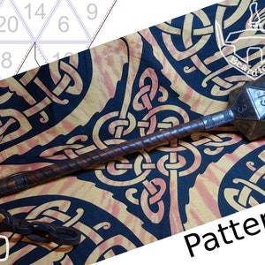 Digital LARP Leather Mace PATTERN - Random Set