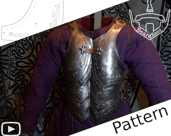Digital Leather Chest Armor PATTERN - Necromancer Set