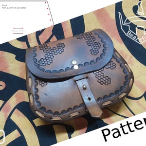 Digital-Leder Gürteltasche MUSTER - Wikinger Set