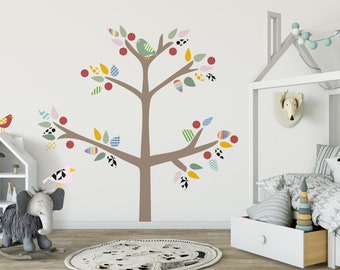 Colorful Tree Wall Decal Children's Room Wall Decoration