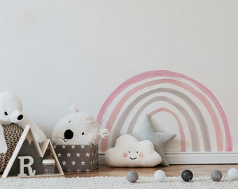 Rainbow Wall Decal Children's Room Rainbow colorful pink blue yellow