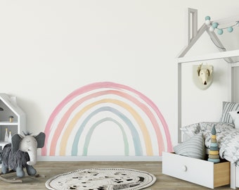 Rainbow Wall Decal Children's Room Rainbow colorful pink blue yellow