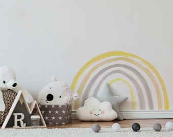 Rainbow Wall Decal Children's Room Rainbow colorful pink blue yellow