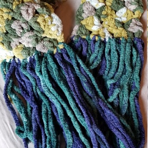 Crocheted Plush Scarf