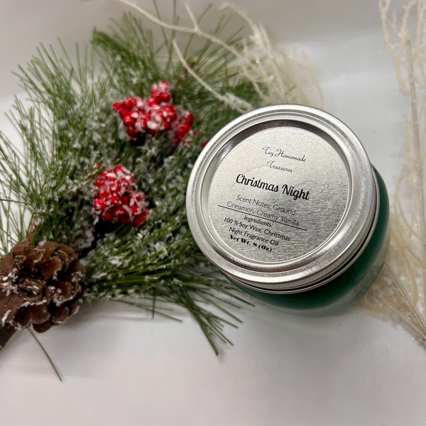 Christmas Night Candle / Soy Wax Candles / Winter candles / Christmas candles / soy candles handmade