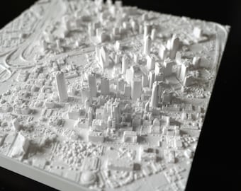 Dallas | 3D Printed City, 12"/30cm