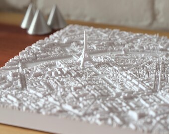 Paris - Torre Eiffel | Cidade impressa em 3D, 30 cm