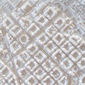 Eixample de Barcelone | Ville imprimée en 3D, 20 cm (20 cm)