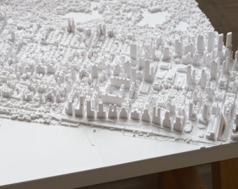 Upper West Side | 3D Printed City, 16"/41cm