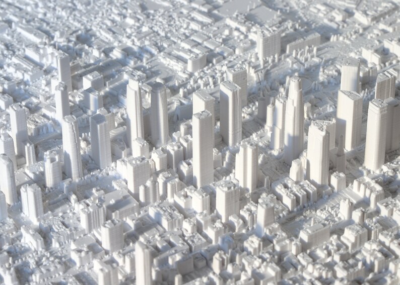 Los Angeles 3D Printed City, 24/61cm Etsy