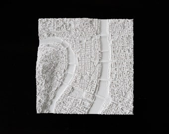Lyon | 3D Printed City, 8"/20cm