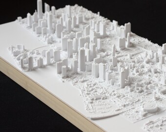 Miami | Cidade impressa em 3D, 16" x 8"