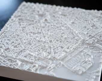 Barcelona Old Town | 3D Printed City, 8"/20cm