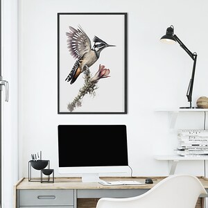 Bird Nursery Wall Art | Girls Room Wall Decor | Woodpecker Wall art Print | PRINTABLE Digital | Woodpecker