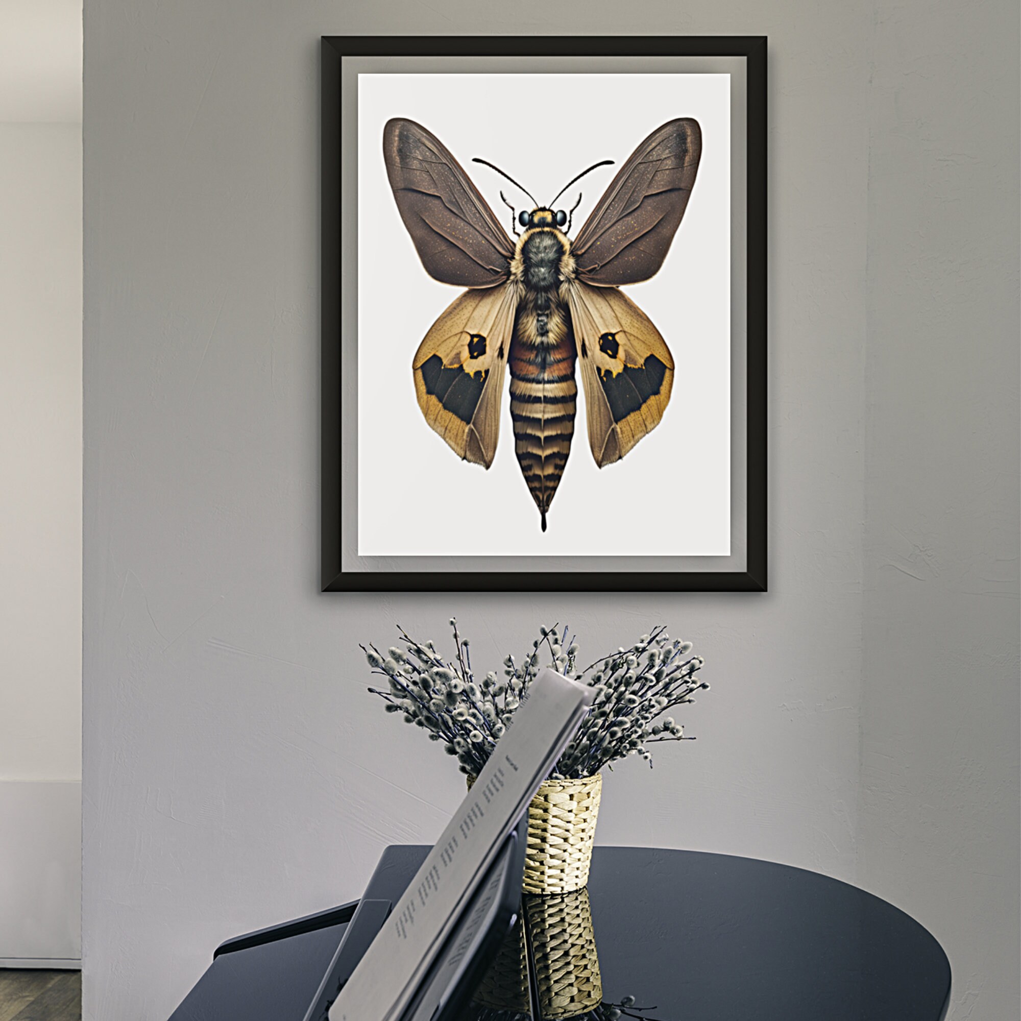 Death Head Moth | Butterfly Skull Dead | Butterfly Wall Art | Oddity ...