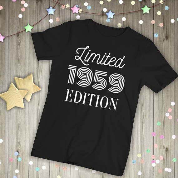 Flowers 1958-61st Birthday Womens Funny T-Shirt 61 Year Old Present Gift