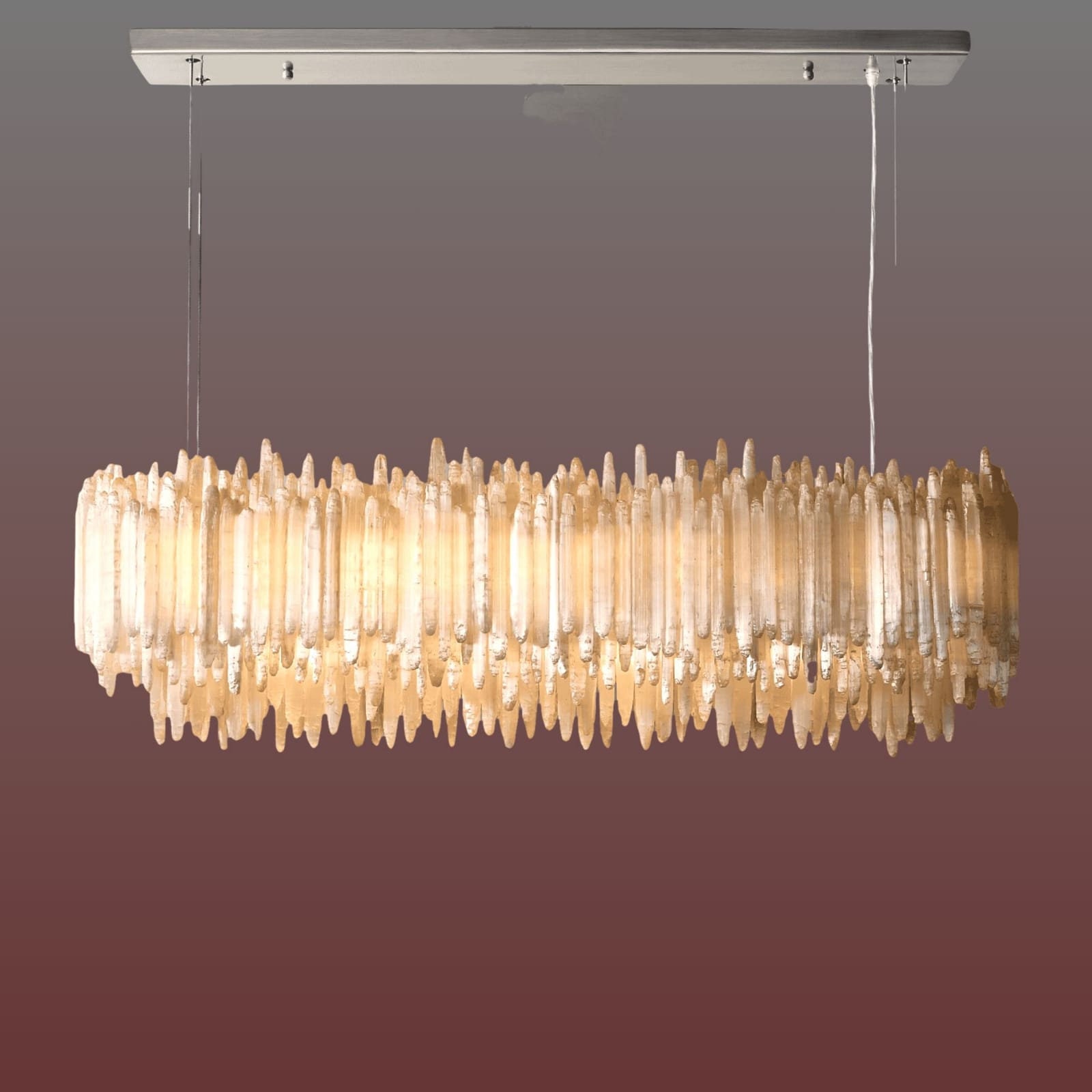 Selenite pendant light deals