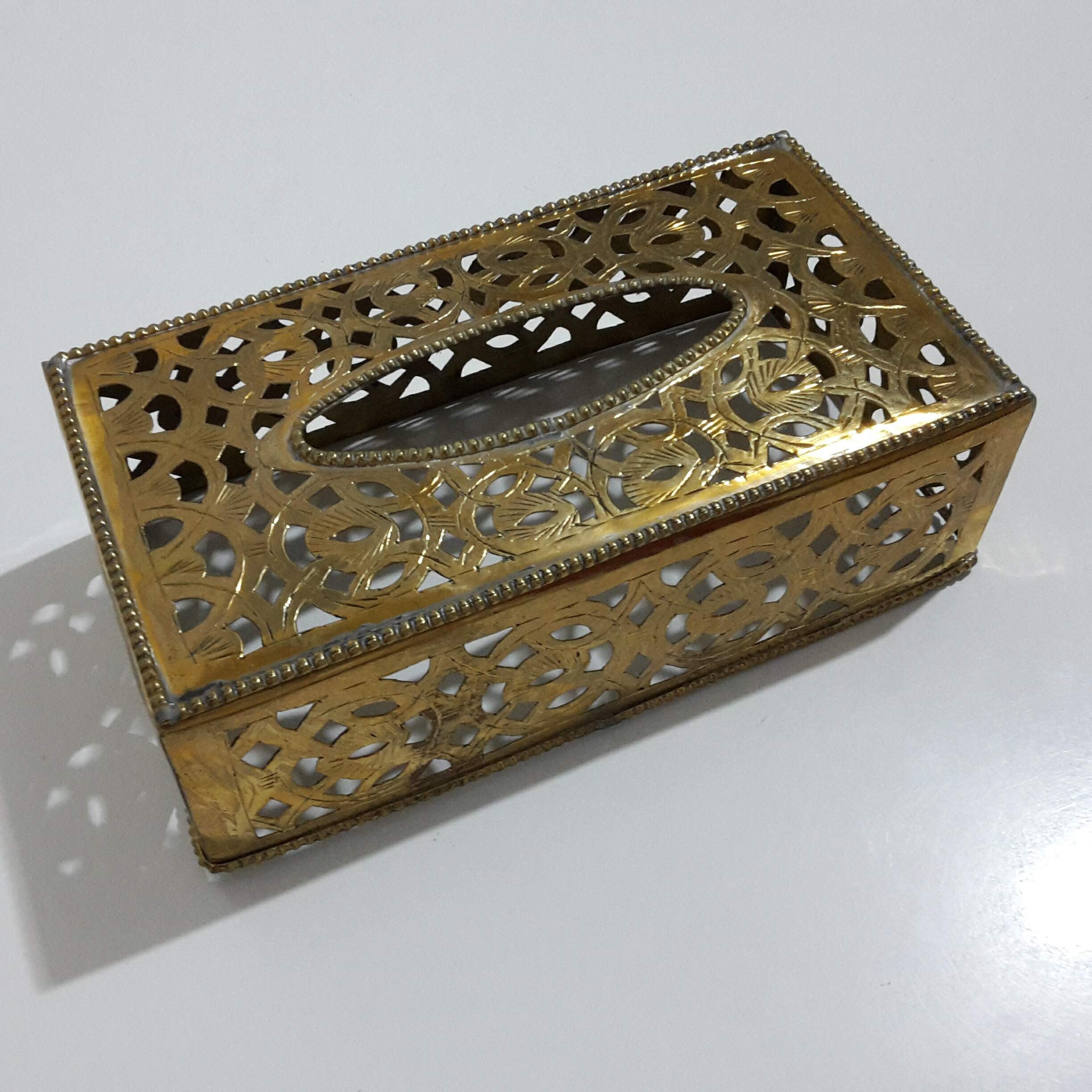 Brass Tissue holderKleenex holder Napkin boxHandmade Brass Etsy