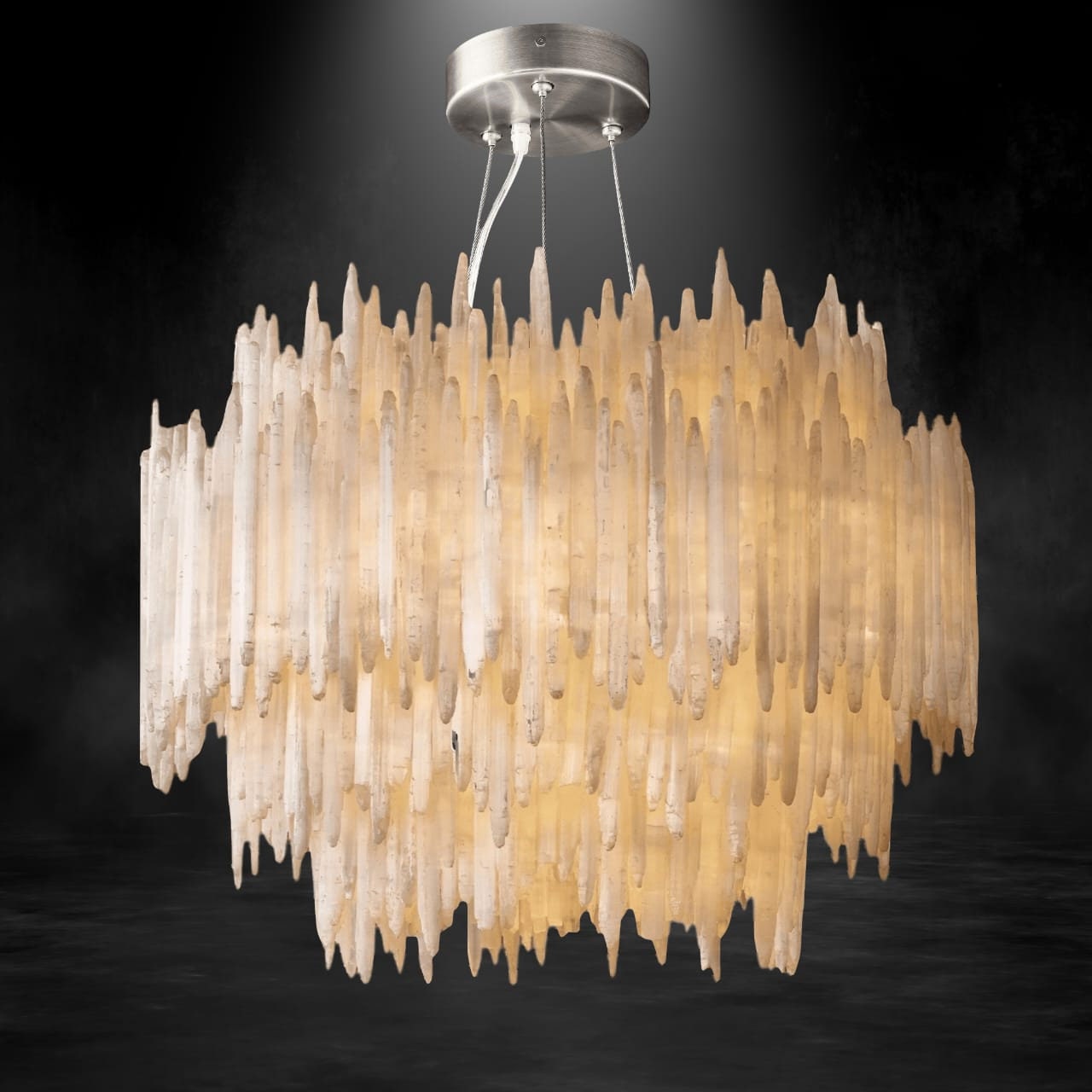 Selenite pendant light deals