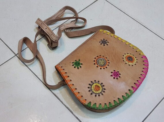 Moroccan Leather Bag,Unique Leather Bag,Leather Sh
