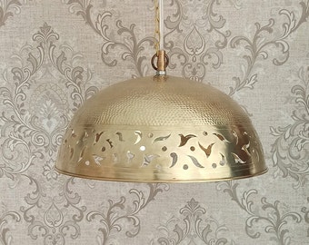 Moroccan ceiling lamps,Moroccan Style suspended lighting,Brass dome pendant lamp