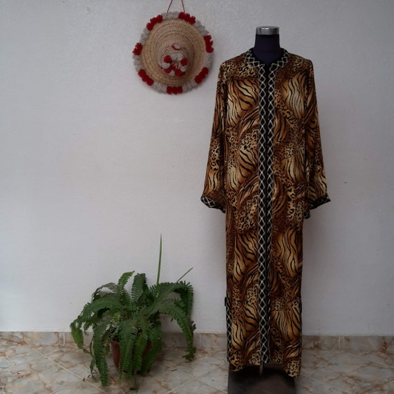 Vintage kaftan Handmade Moroccan caftan Maxi dres… - image 1