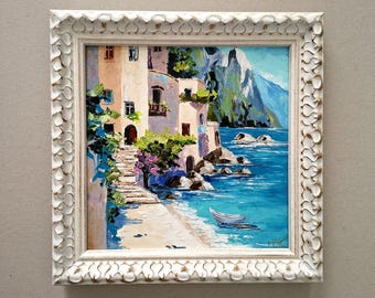 青の洞窟の油絵：カプリ島の海景、イタリア ArtSenya によるアート