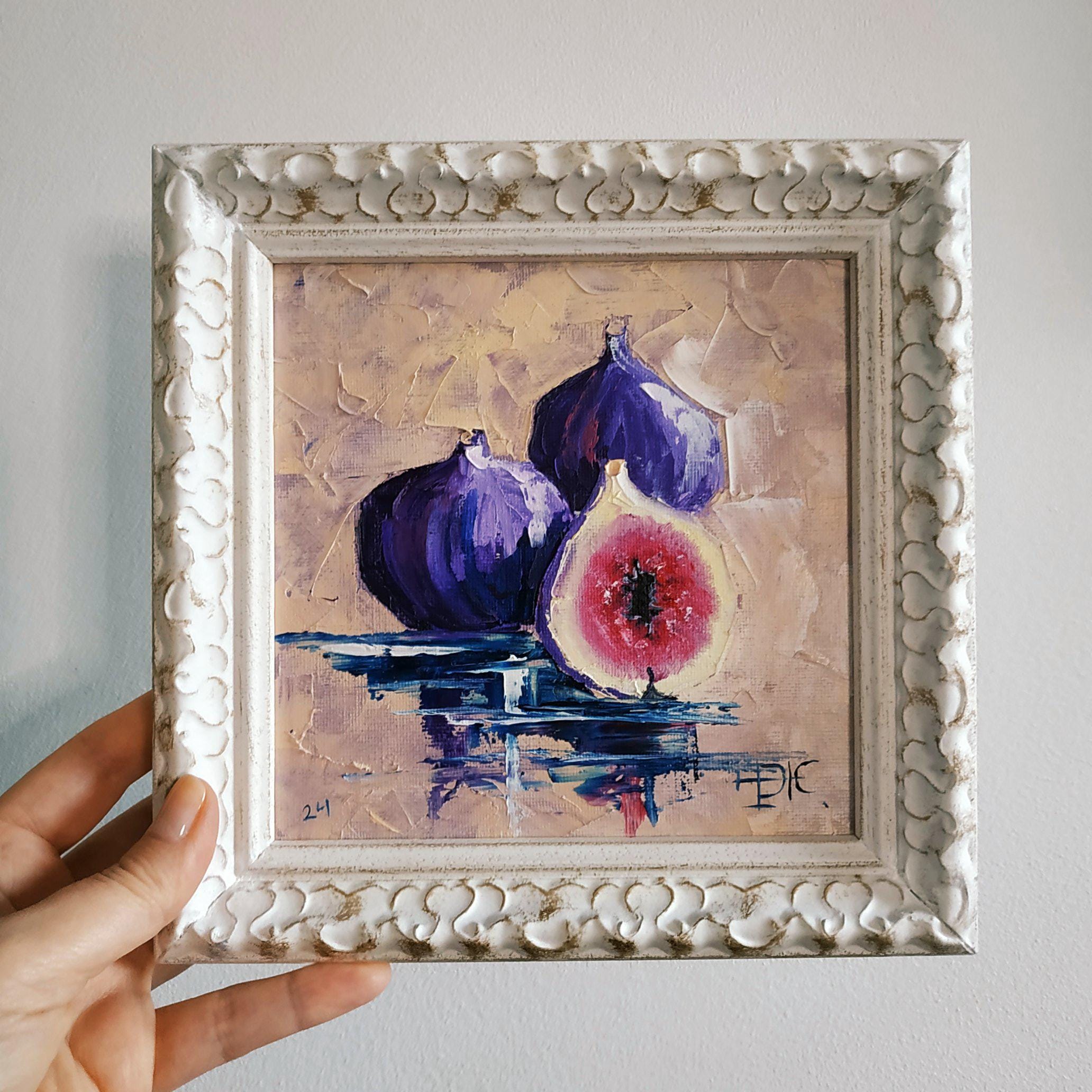 油彩画/イチジク 0e350ab0d42ddd55f78d0d6a33bbc6