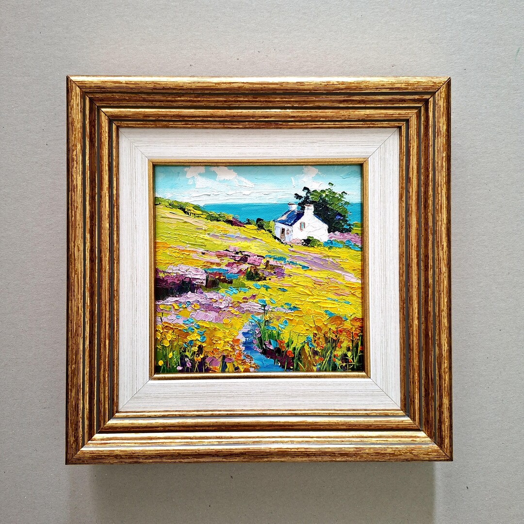 Ireland Landscape Original Oil Painting Impasto Palette Knife Art ...
