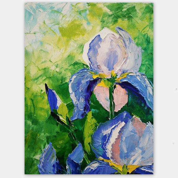Iris Painting - Etsy
