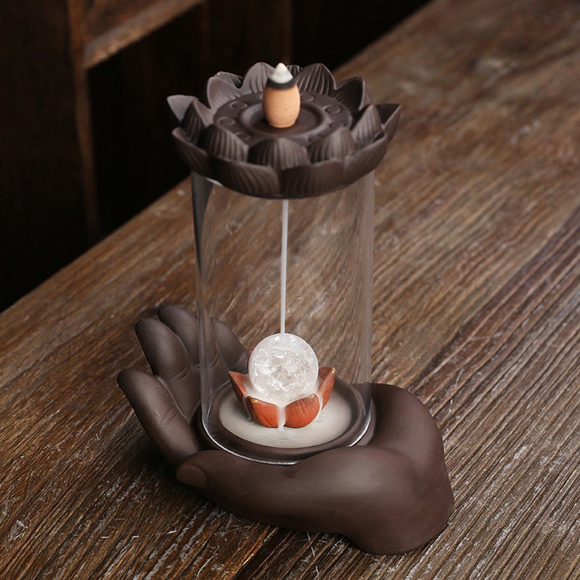 Fountain Burner Cone Incense Ceramic Zen Ball for Handmade Etsy