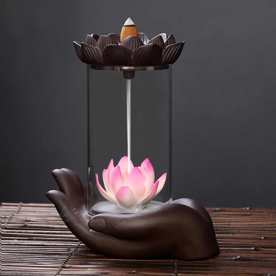 Fountain Cone Burner Lotus Incense in Ceramics for Handmade Etsy