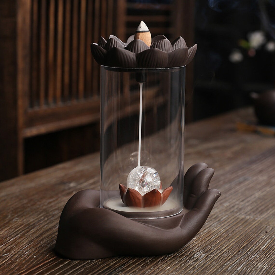 Fountain Burner Cone Incense Ceramic Zen Ball for Handmade Etsy