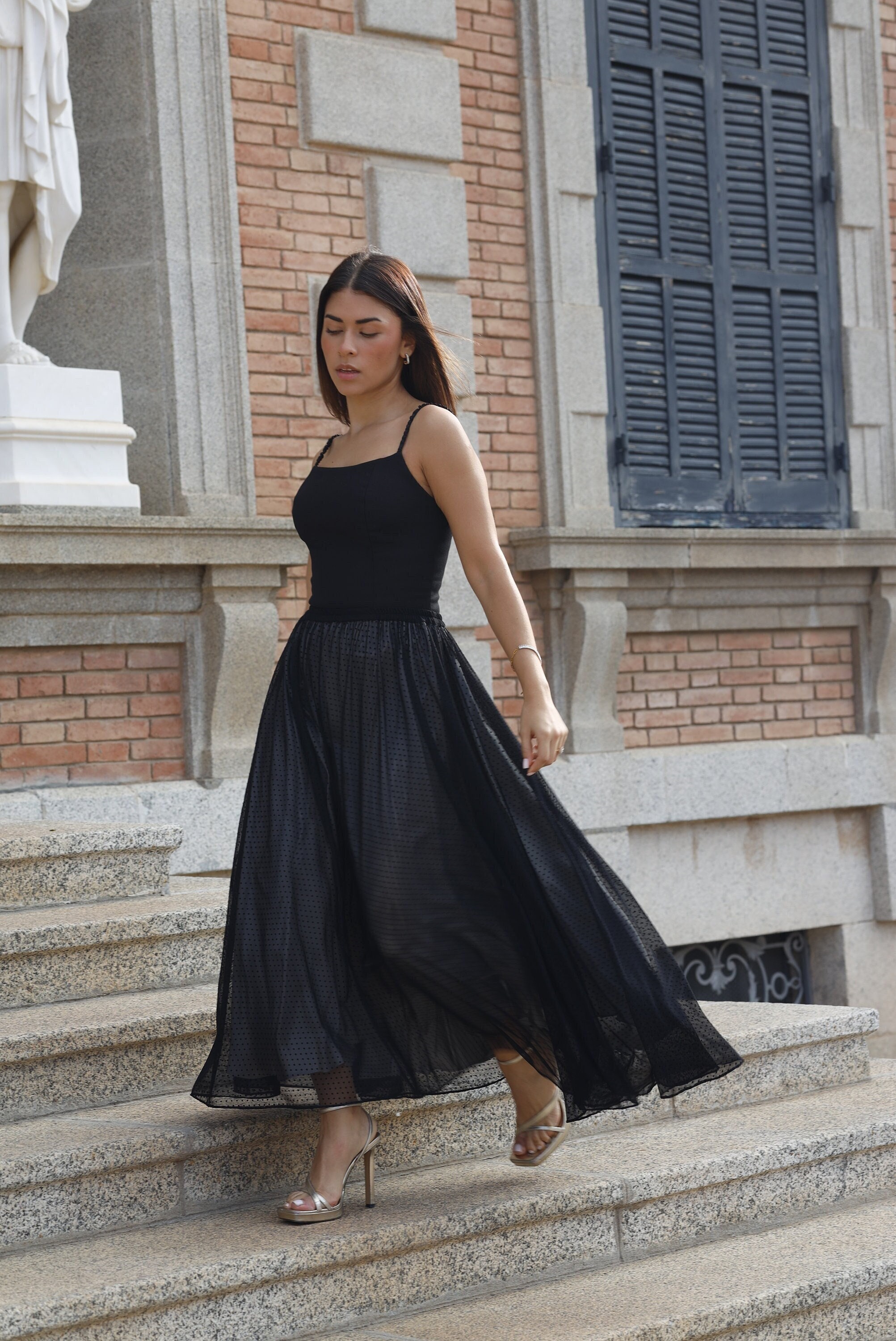 white christmas dresses Tulle Corset Midi Dress – bebe main image 0