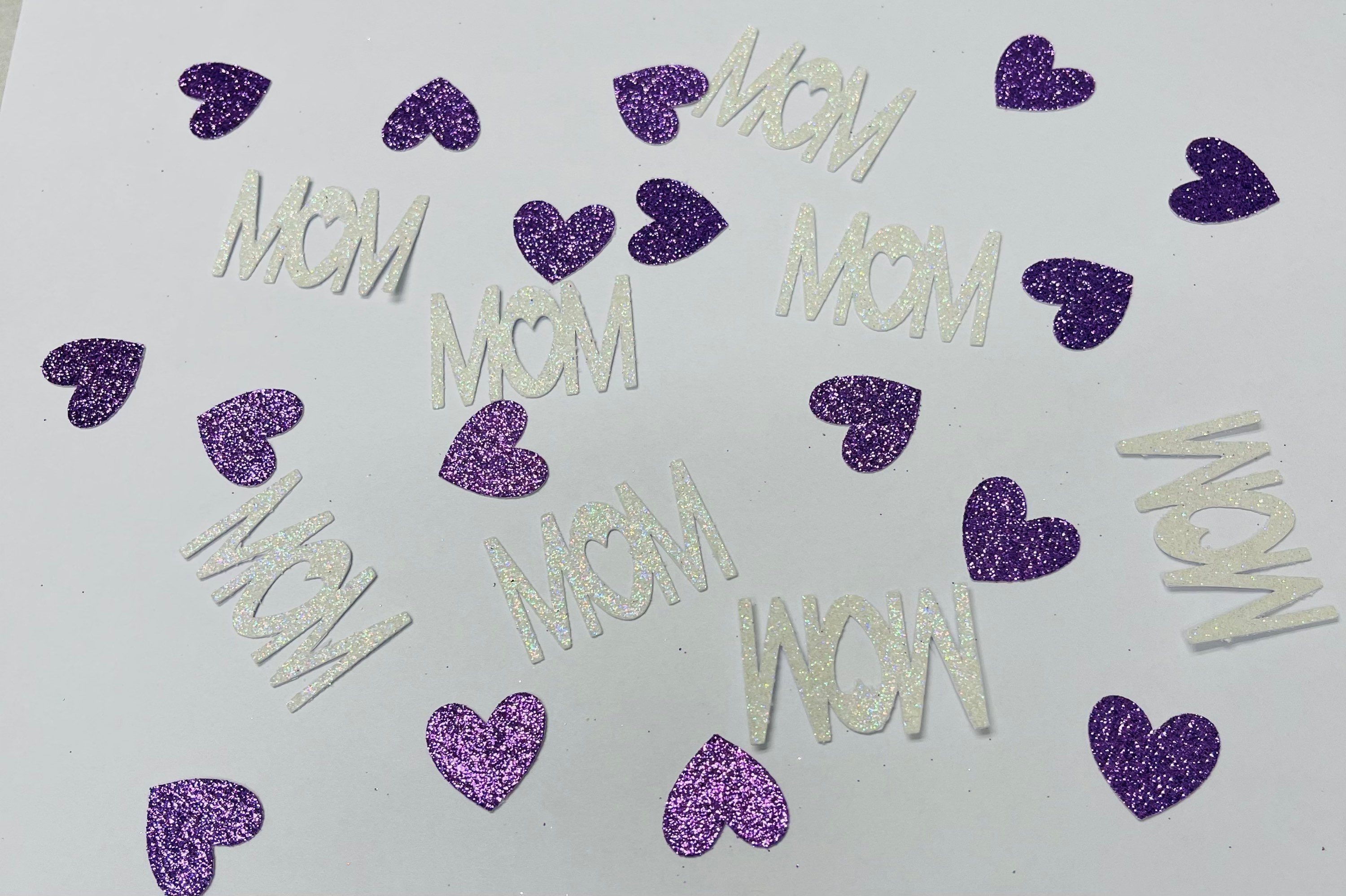 Mothers Day Confetti Mothers Day Decorations Mom Heart Etsy