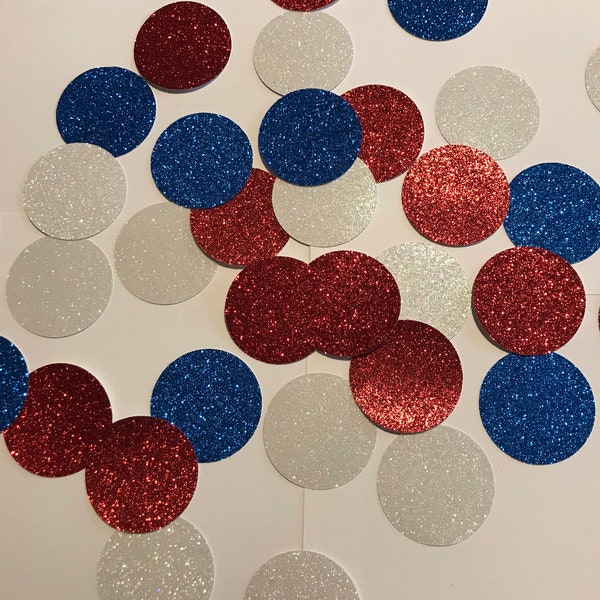 July 4th Confetti, Party Decorations, Confetti Table Decor, Red White and Blue Decor, July 4th Bachelorette, Stars and Stripes, Memorial Day