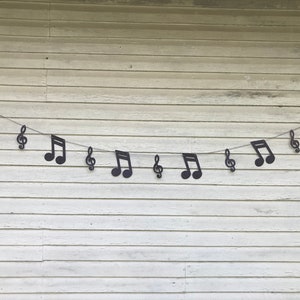 Music Note Garland, Rock and Roll Birthday