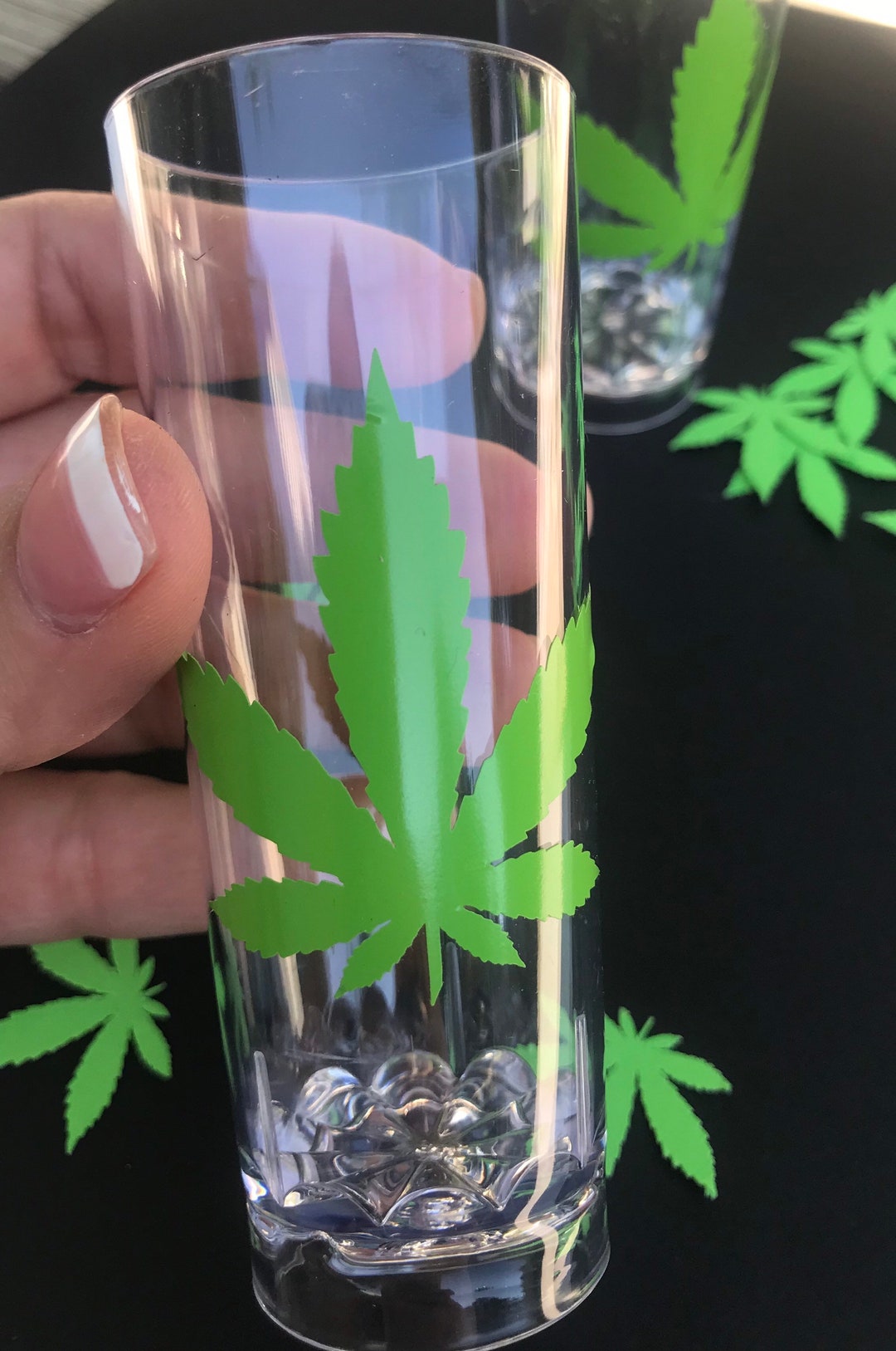 Marijuana Shot Glass, Bar Item, Bachelor Party Decorations, 420 Party