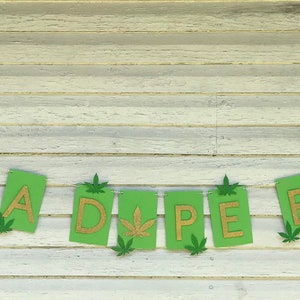 Marijuana Birthday, Marijuana Leaf Banner, Marijuana leaf theme party,Cannabis party decor, Dope Birthday Party