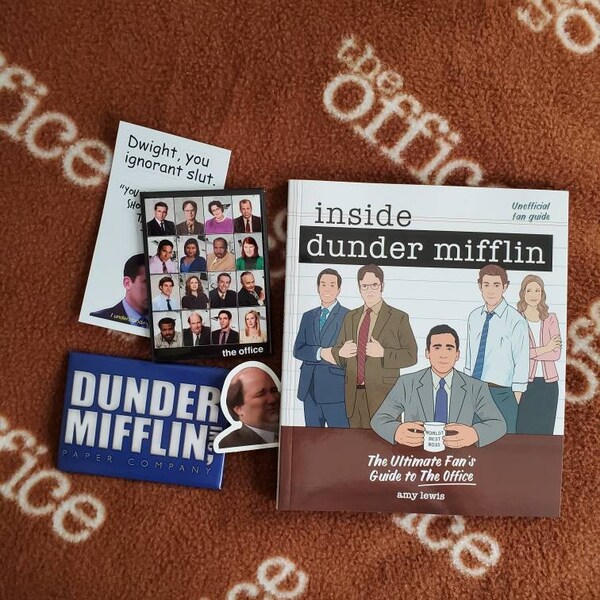 The Office fun gift set, book, magnets & stickers