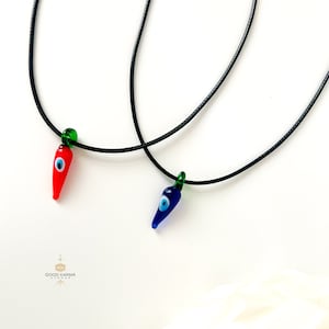 Italian Horn Necklace, Cornicello Necklace for Good Luck and Protection, Malocchio Pendant, Italian Good Luck Charm, Gift For Her
