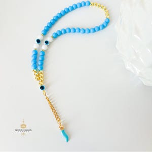 Blue Italian Cornicello Charm for Car Mirror, Italian Horn Car Charm, Evil Eye Cornicello Hanging, Italian Good Luck Charm, Car Accessories
